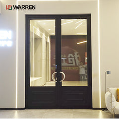 70 casement door with aluminium frame and customized hardware factory sale