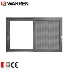 Custom powder coated wood grain aluminum sliding window