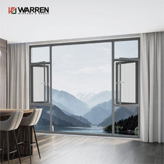 32x68 window factory sale aluminum strip middle narrow casement window for home and office use