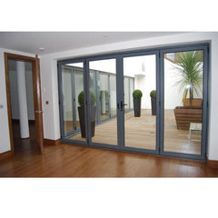 Balcony Patio Soft Close Aluminium Folding Plexiglass/Glass Garage Door Bi-Fold Door