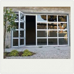 China WDMA Modern 40mm Panel Aluminum Plexiglass/Glass Garage Door for Sale