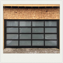 China WDMA Low price residential automatic benefit glass sectional garage door