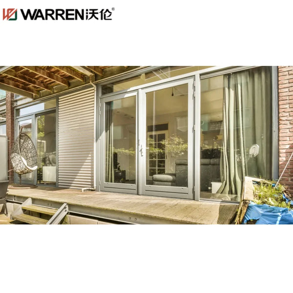 Warren 34x80 Prehung Exterior Door Outswing Patio Doors Black Entry Door With Glass French Exterior