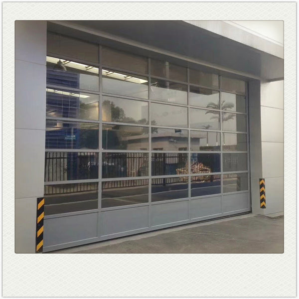 China WDMA Modern 40mm Panel Aluminum Plexiglass/Glass Garage Door for Sale