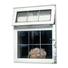 WDMA Cheap PVC Awning Windows Double Glazed Soundproof Single Hung Vinyl Windows For Sale