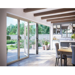 China Factory Supplier Outdoor Glass Aluminum Folding Sliding  Patio Door Price