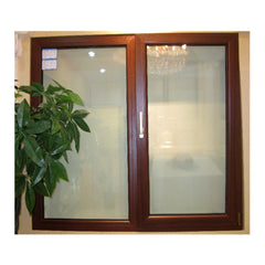 WDMA Acceptable Powder Coated Frame Waterproof PVC Double Glazed Window