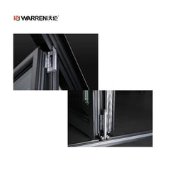 24x79 Bifold Aluminium Double Glazing White Prehung Pocket Door For Laundry Room