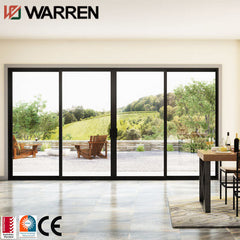 Energy efficient aluminium double tempered glass sliding doors