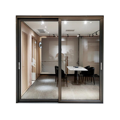 WDMA aluminum 96x80 sliding glass door