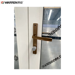 WDMA 24x80 French Metal Internal Glass Black Internal Office Door Insulation