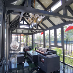 aluminum glass house/sun room/winter garden house gardenhouse sunroom prices