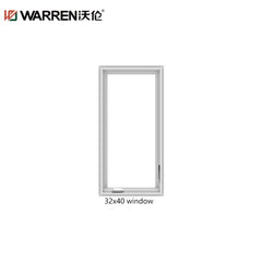 WDMA 32x54 Window Black Aluminium Casement Windows Double Glass Window Cost