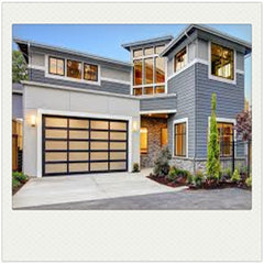 China WDMA Fashion Type Modern 40mm Panel Aluminum Plexiglass/Glass Garage Door for Sale