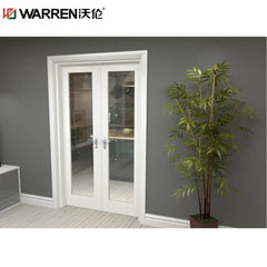 WDMA 48x80 French Aluminium Tinted Glass Gray Two Panel Wide Door Price