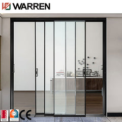 Aluminum bifold sliding door glass sliding door system manual slide