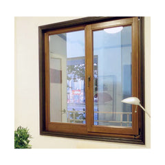 WDMA Antique PVC Frame Double Glazed Tempered Glass Windows with Rubber