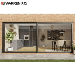 WDMA 96x80 Patio Door Sliding Waterproof Bathroom Doors Used Sliding Glass Doors Slide Aluminum