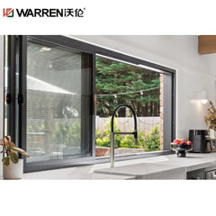 40x48 Sliding Aluminium Tinted Glass Gray Horizontal Window For Sunroom