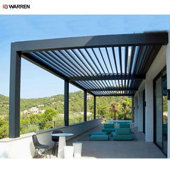 Warren custom modern outdoor louvered pergola