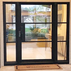 WDMA  american steel interior door double glazed steel window steel window and door with grill design