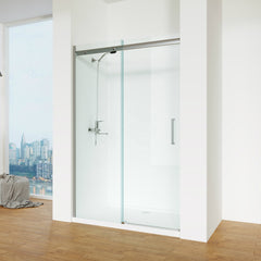 High Quality Frameless Bypass Sliding Shower Door with 8mm Clear Tempered Glass on China WDMA