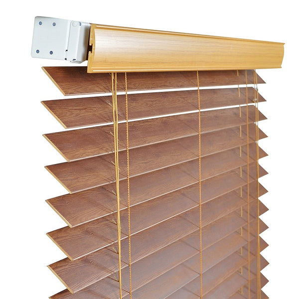 High Quality Polystyrene Venetian Blinds Windows Faux Wood Blinds Venetian Blinds Plastic Slat Shutter Slat With wooden effect on China WDMA