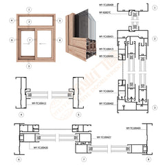 High quality modern thermal break sliding aluminum windows in pakistan on China WDMA