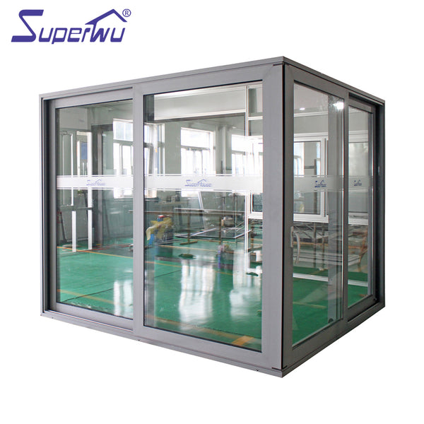 Highest quality System Thermally Broken Aluminum 4 Panel Sliding Door on China WDMA