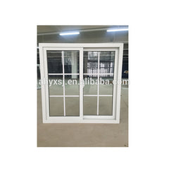 Home replacement double glazed white upvc sliding windows on China WDMA