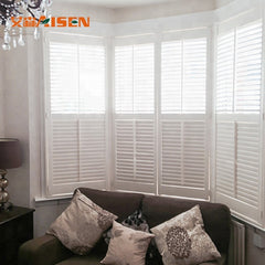 Hot Sale White Wooden Horizontal Open Window Plantation Shutters on China WDMA