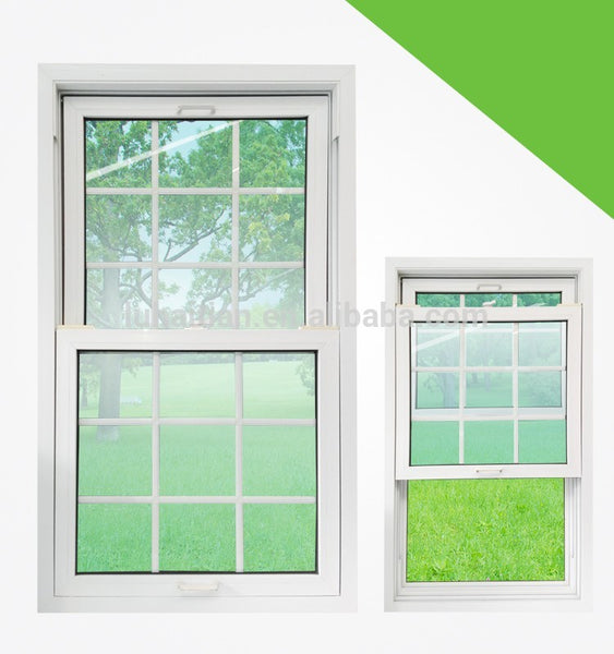 Hot sale Energy saving door and window PVC single hung window / lifting window with good soundproof and fire insulation on China WDMA