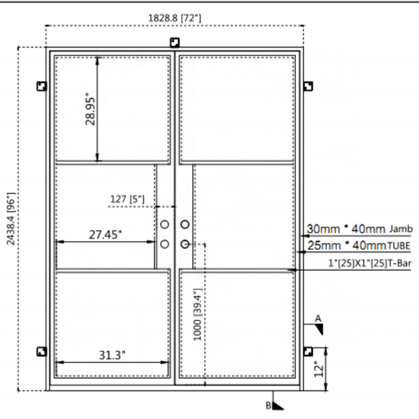 Steel Bedroom Door