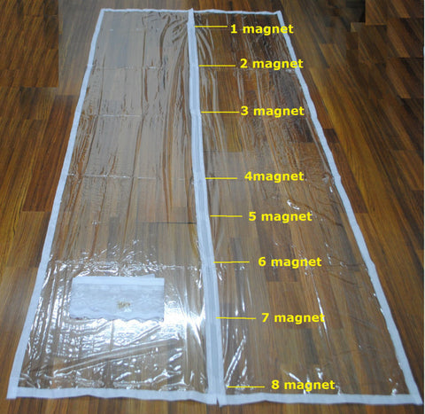 Hot sale door screen, PVC wind-proof screen door for winter, EVA screen door on China WDMA