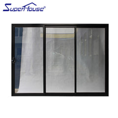 Hurricane proof CSA/NFRC/ NOA and AS2047 standard double toughened glass Thermal break double glass 4 panel sliding door on China WDMA