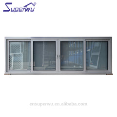 Hurricane resistant small vertical glass commercial sliding window for house on China WDMA