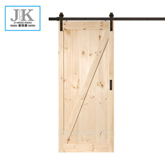 JHK-Quiet Glide Barn Door Hardware Oak Sliding Barn Door on China WDMA