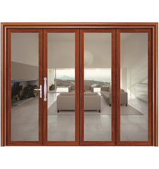 Japanese style folding door partition living room balcony bedroom indoor door customized folding sliding doors on China WDMA