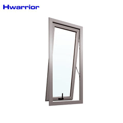 Luxury Design Tempered Glass Aluminum Overhang Window on China WDMA