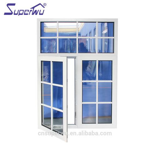 Made in china colonial bar toughened glass double glazed aluminum casement windows for residential on China WDMA