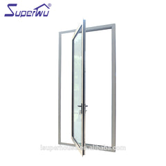 Miami-Dade County Approved aluminum glass french pivot doors exterior on China WDMA