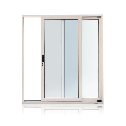 Modern Front Wood Grain Finish Aluminum Window Double Horizontal Slider Window Premium Quality Slider Window on China WDMA