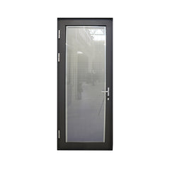 Modern double leaf aluminum steel office door with glass on China WDMA