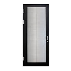 Modern double leaf aluminum steel office door with glass on China WDMA