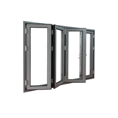 Multi-point locking systems double glazed australia design aluminum folding Bi-Fold window on China WDMA