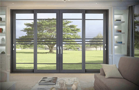 New Model Aluminum Glass Doors Balcony Slim Aluminum Sliding For Entrance Frame-less Folding Door on China WDMA