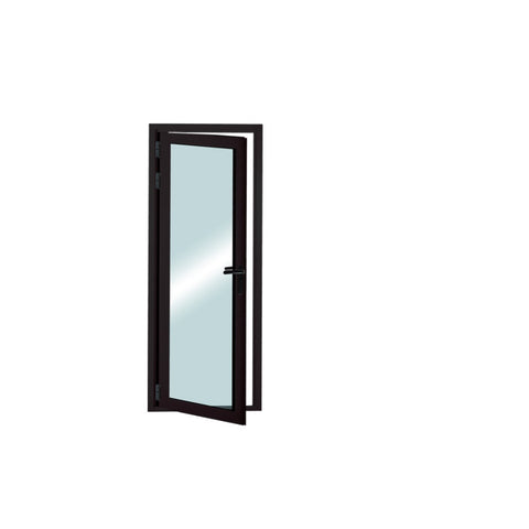 New design factory price patio single panel aluminium casement hinged glass door on China WDMA