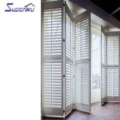 New design product Aluminum Big Blades Bifolding Louver window & door on China WDMA