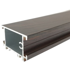 Normal Wooden Grain Alloy Aluminium Profile Channel Frame for Window and Door on China WDMA