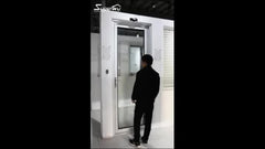 Superhouse fiberglass french doors aluminium bedroom one way glass door with AS2047 on China WDMA